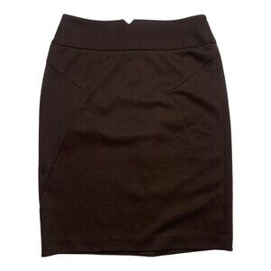 Grace Elements womens ponte pencil skirt mocha brown size 4